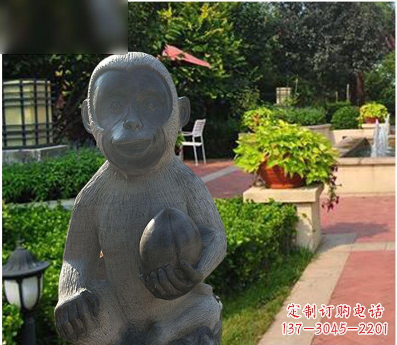 辽阳青石猴雕塑:尽显可爱的童趣