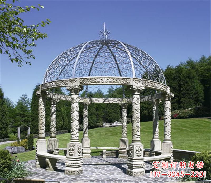 辽阳全新的青石大型景观凉亭雕塑