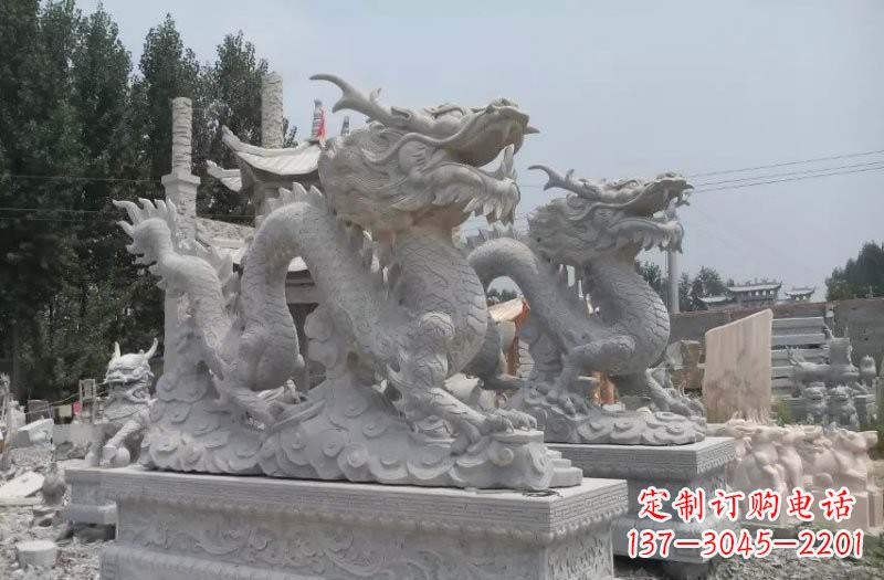 辽阳青石仿古龙石雕:传统工艺精美雕塑