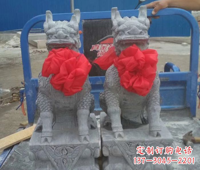 辽阳古典麒麟雕塑,带着神秘古典气息