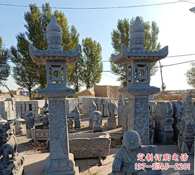 辽阳青石仿古石灯雕塑,精美实用