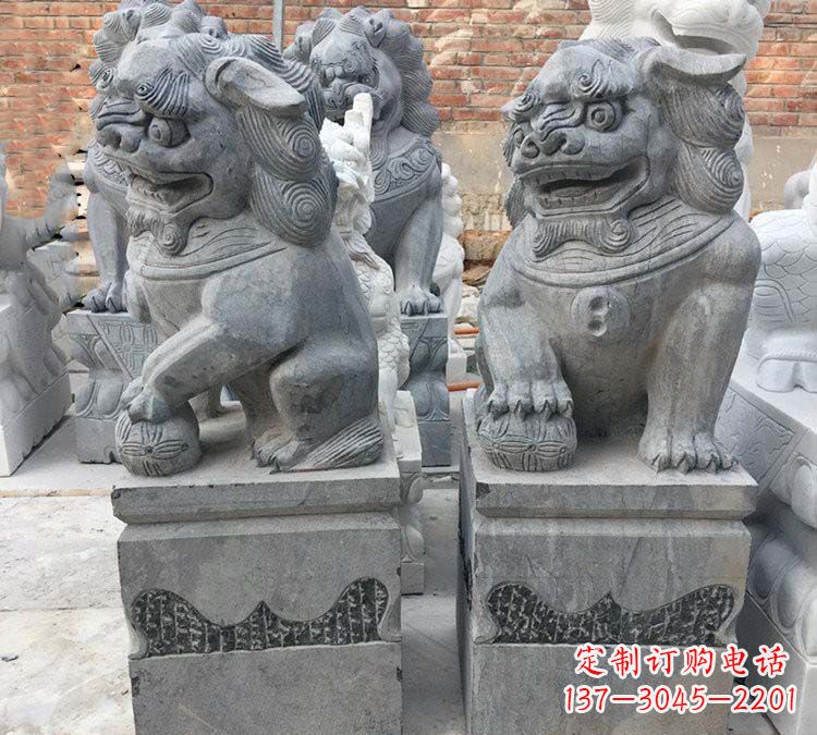 辽阳青石仿古狮子雕塑