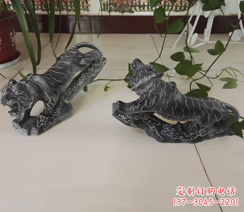 辽阳青石大型老虎雕塑是由中领雕塑设计制作的一…