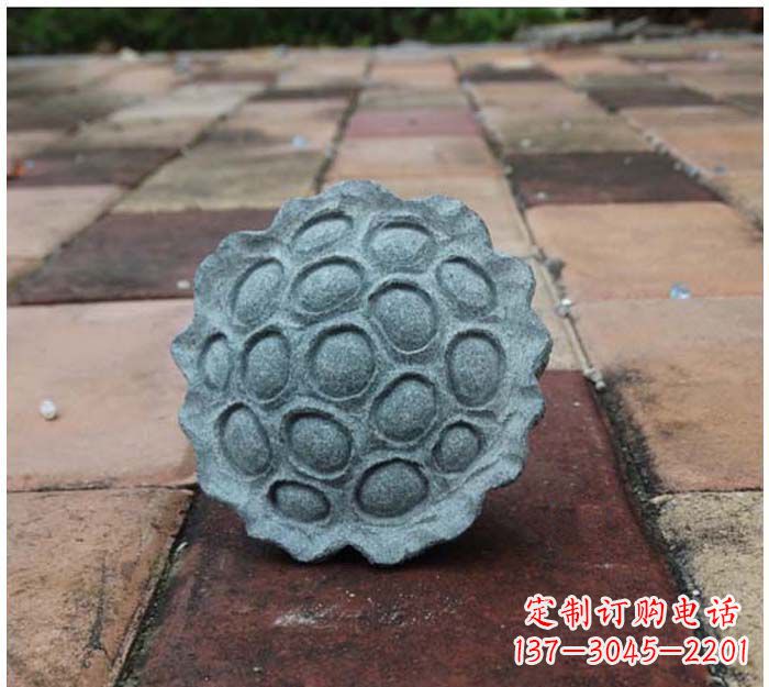 辽阳青石莲蓬公园景观雕塑,给城市添彩
