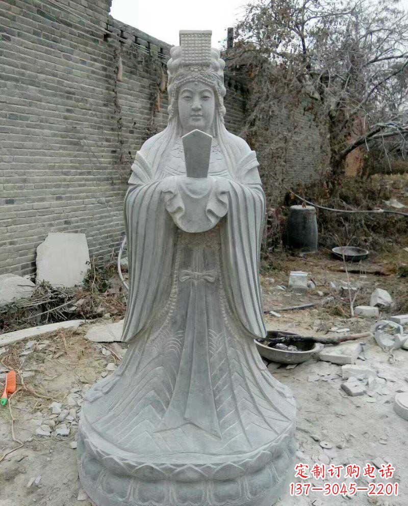 辽阳青石妈祖神像雕塑,传承中华民族精神