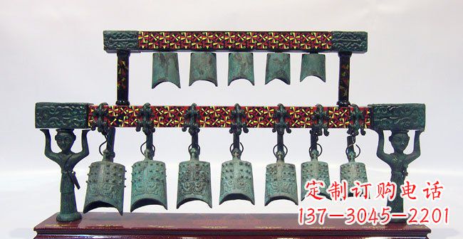 辽阳青铜编钟古代乐器雕塑