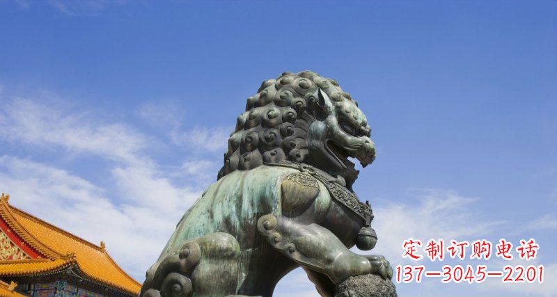 辽阳青铜故宫狮子雕塑--精美绝伦