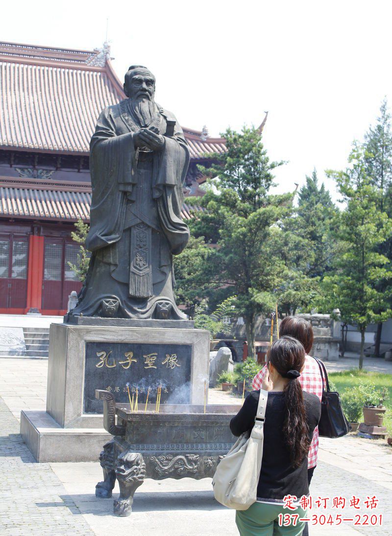 辽阳中领雕塑推出精致青铜孔子雕塑,考究工艺,…