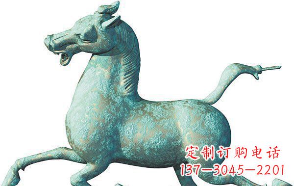 辽阳青铜马踏飞燕雕塑 (2)