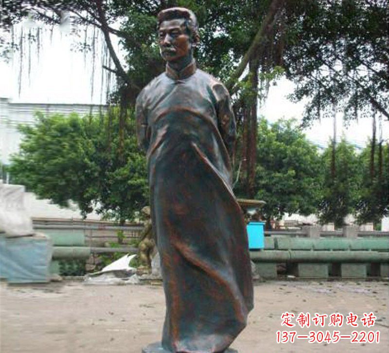 辽阳青铜雕塑,精致鲁迅雕像