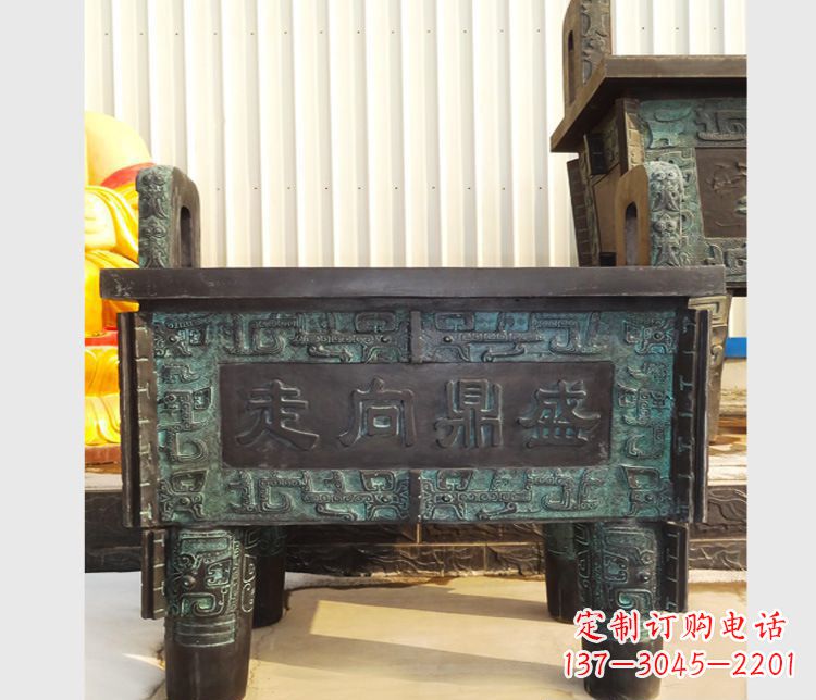 辽阳青铜香炉雕塑,传承中国文化
