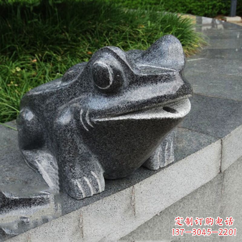 辽阳活力四射的青蛙喷水雕塑