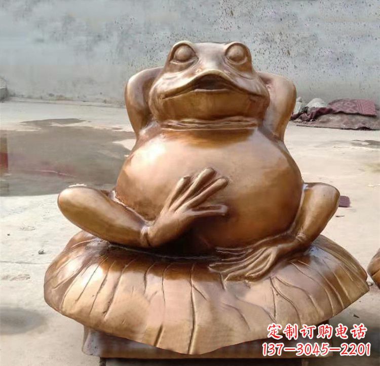 辽阳青蛙铜雕铸铜雕塑