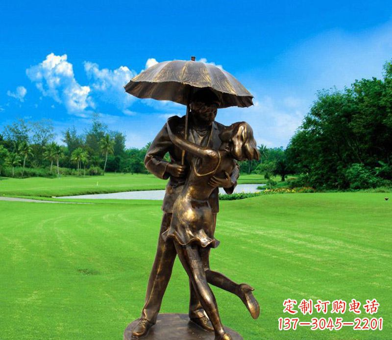 辽阳中领雕塑-专业制作情侣公园景观雕塑