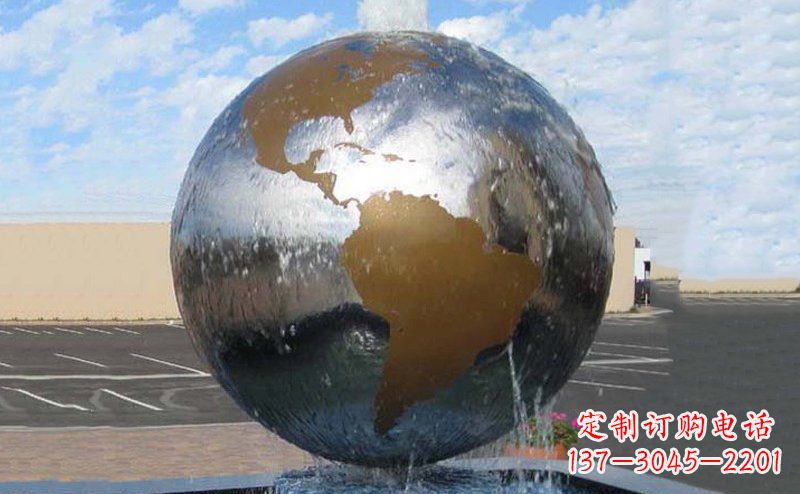 辽阳精细不锈钢地球雕塑,让您的家居更有文艺范