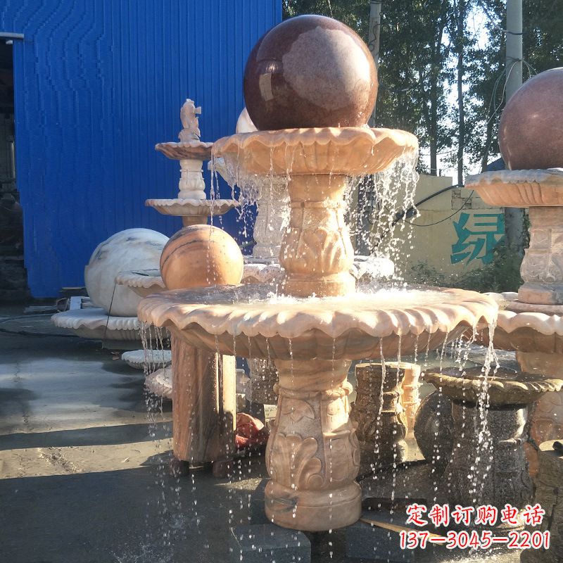辽阳曲阳风水球雕塑,营造财运亨通的好运符