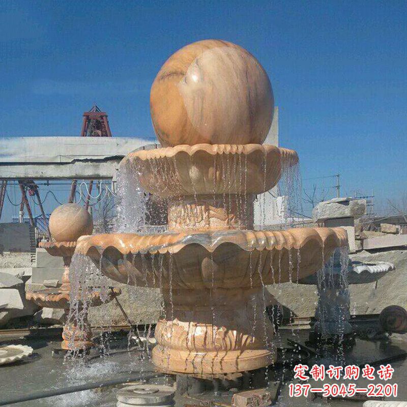 辽阳曲阳石雕风水球喷泉:给你家的空间带来最好的祝福