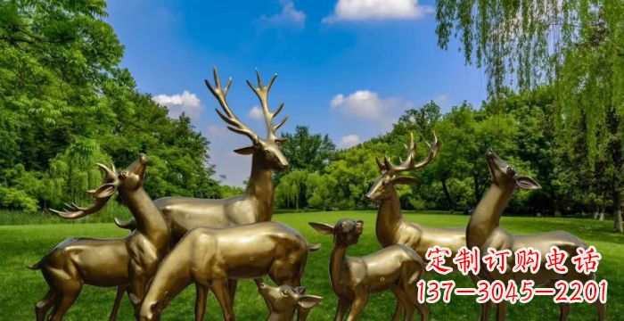 辽阳群雄逐鹿,高贵精美的鹿雕塑