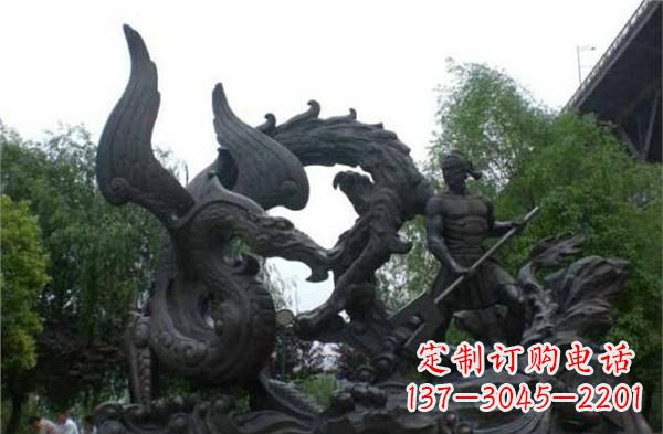 辽阳赛龙舟铜雕,青史留驰名!