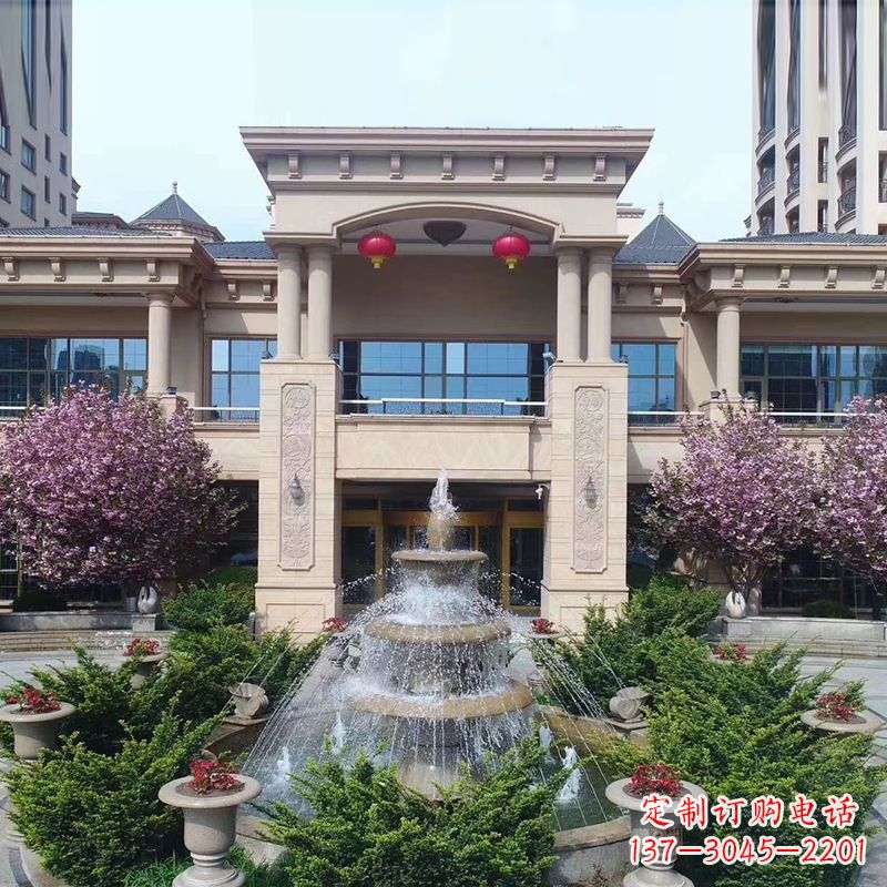 辽阳高品质三层石喷泉雕塑