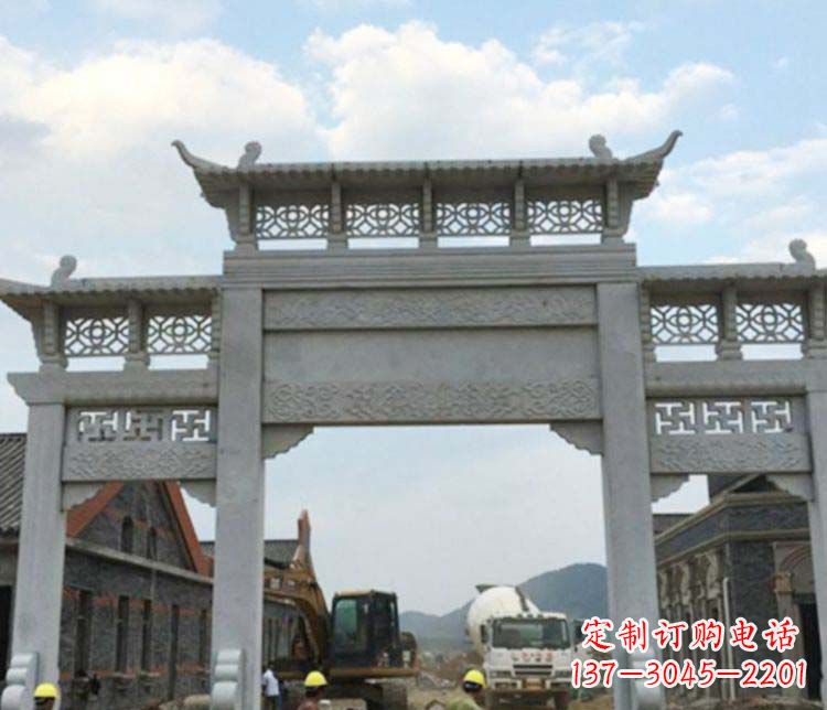 辽阳牌坊大理石石雕:显露美丽的古典风情