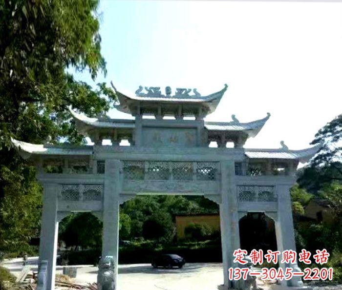 辽阳艺术般的精美大理石牌坊雕塑,为您的家增添高雅气质