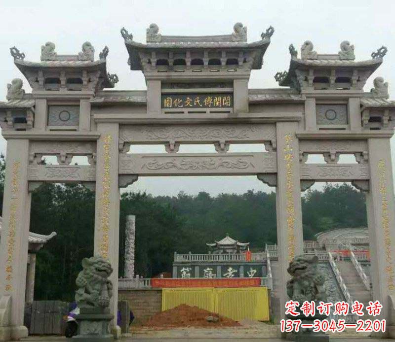 辽阳中领雕塑:顶级大理石牌坊石雕