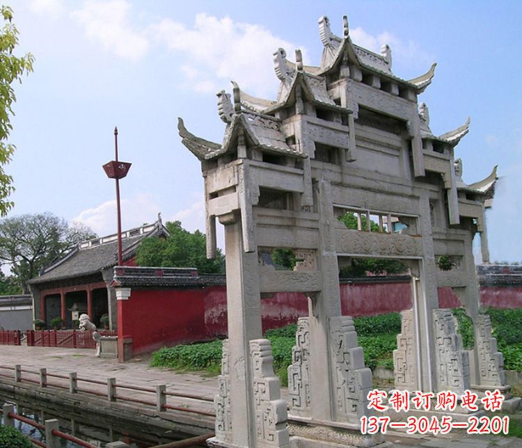 辽阳专业大型牌坊石雕制作