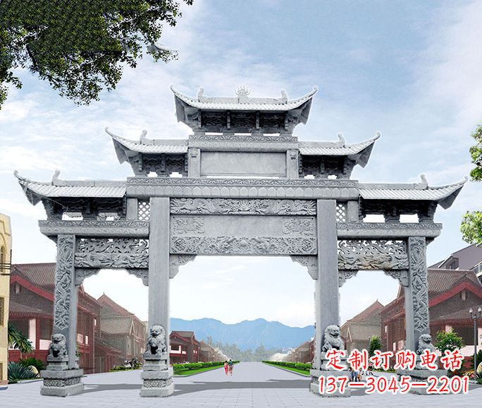 辽阳高品质牌坊石雕,为您量身定制