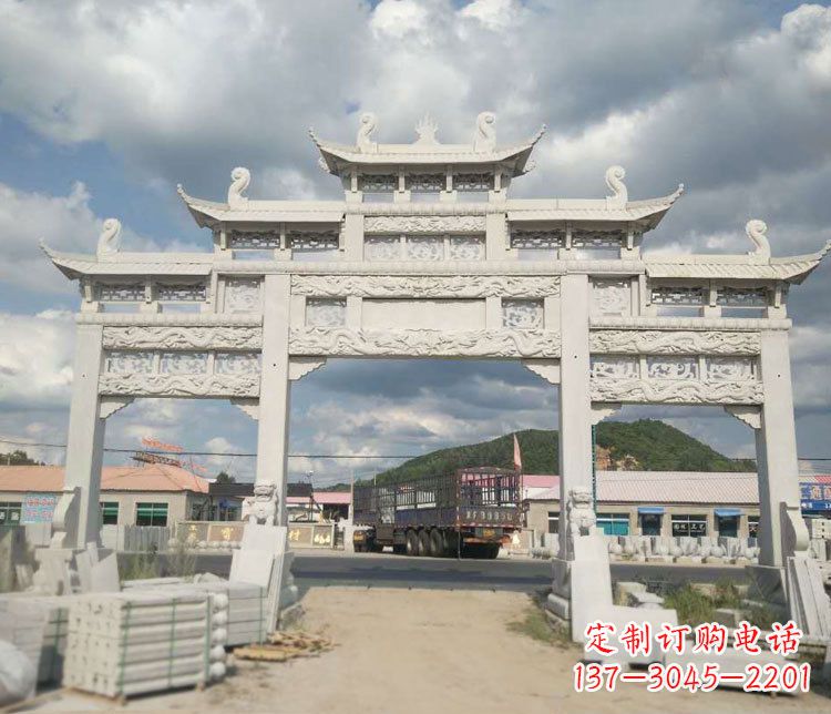 辽阳精美大理石牌坊石雕——给您的家园增添优雅气质