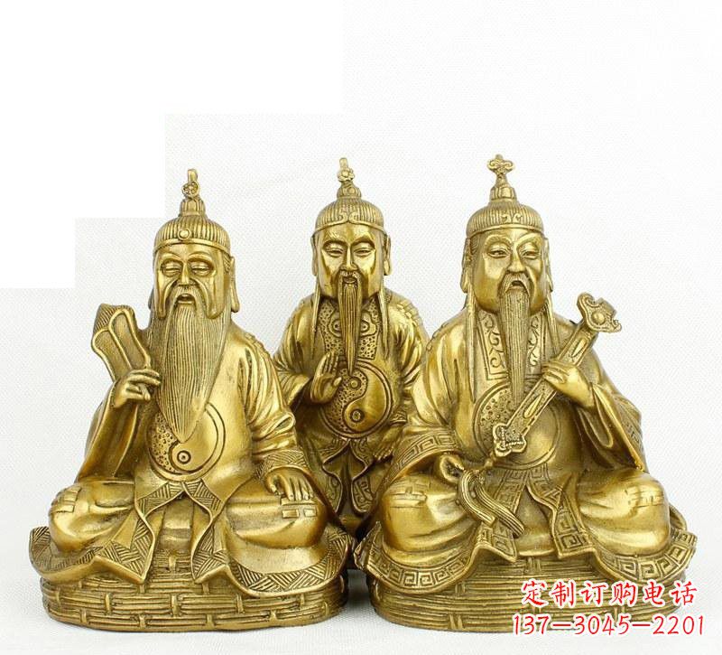 辽阳三清祖师神像铜雕,古典经典展现