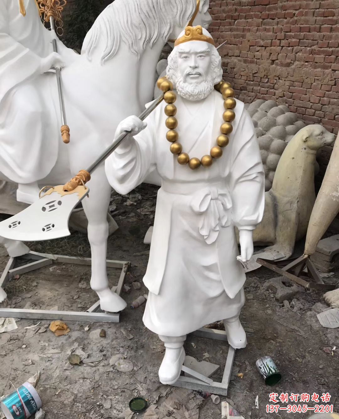 辽阳沙和尚人物石雕