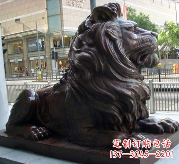 辽阳汇丰铜狮子雕塑,引领潮流,传承中国古典文化