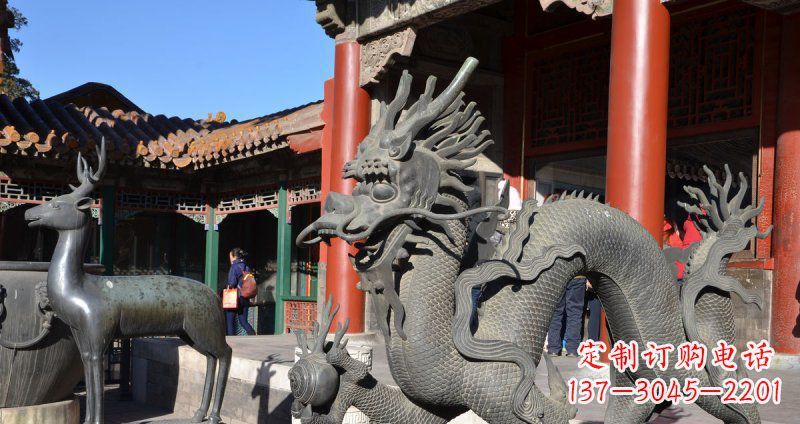 辽阳中领雕塑厂家的青铜神龙雕塑,以神龙作为主…