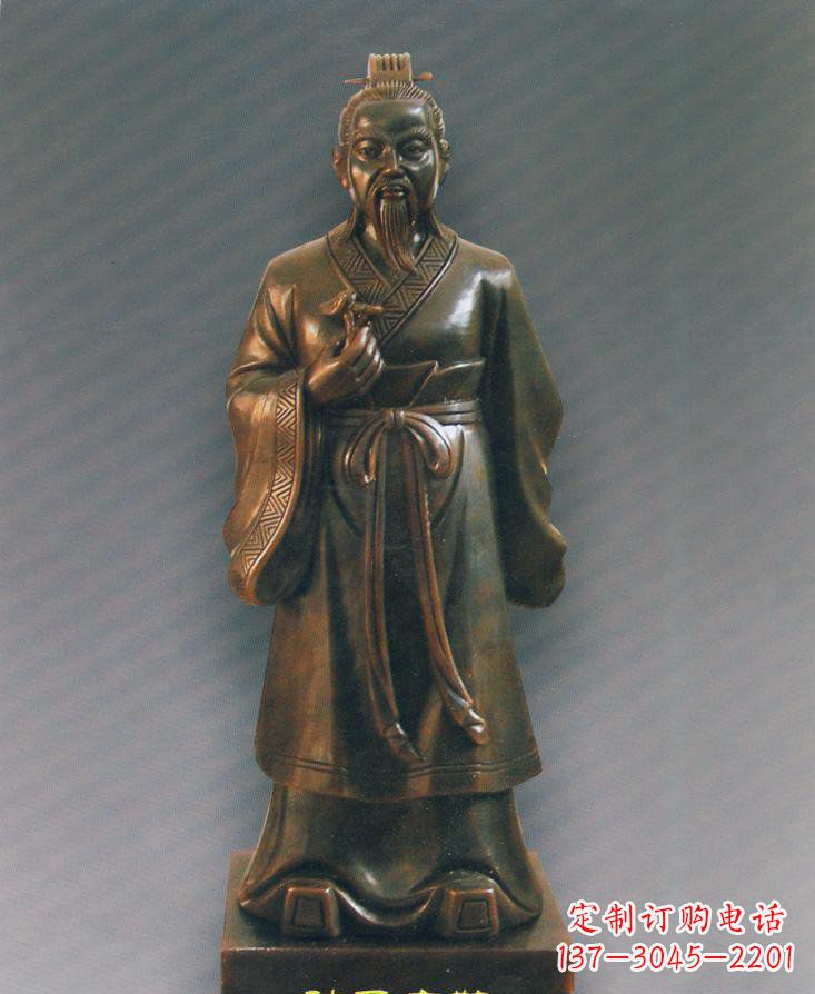 辽阳扁鹊仿铜人物雕塑-独特的玻璃钢雕刻
