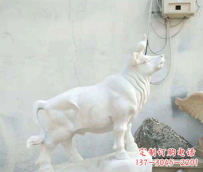 辽阳精美汉白玉石动物雕塑