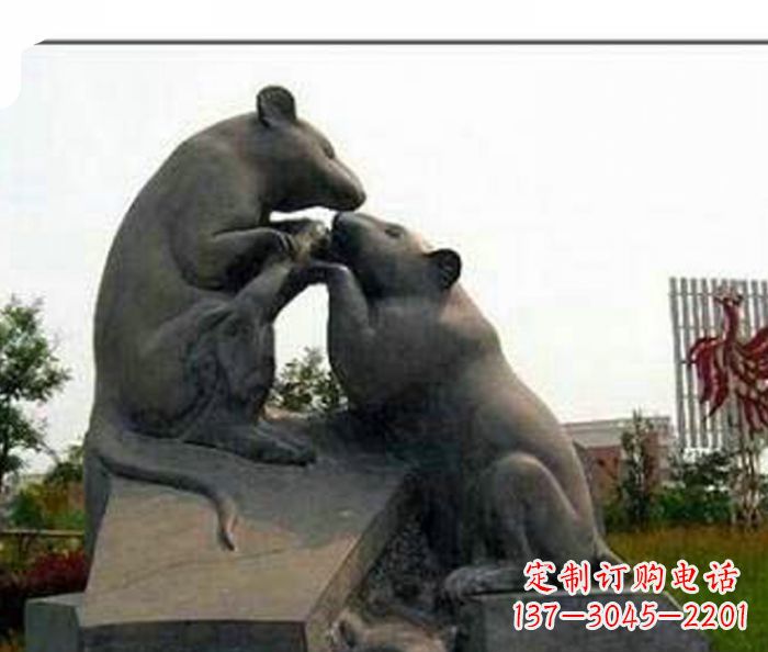 辽阳精美的老鼠石雕,让你拥有不一样的家居装饰
