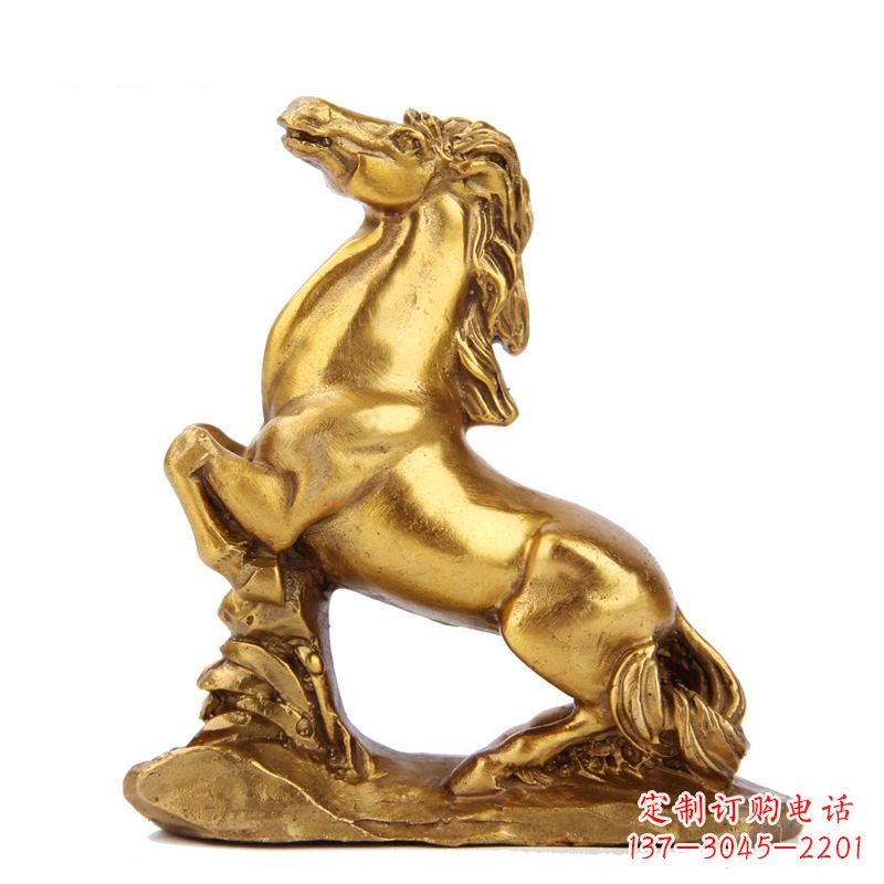 辽阳精致铸铜马雕塑,古典微雕叠置美感