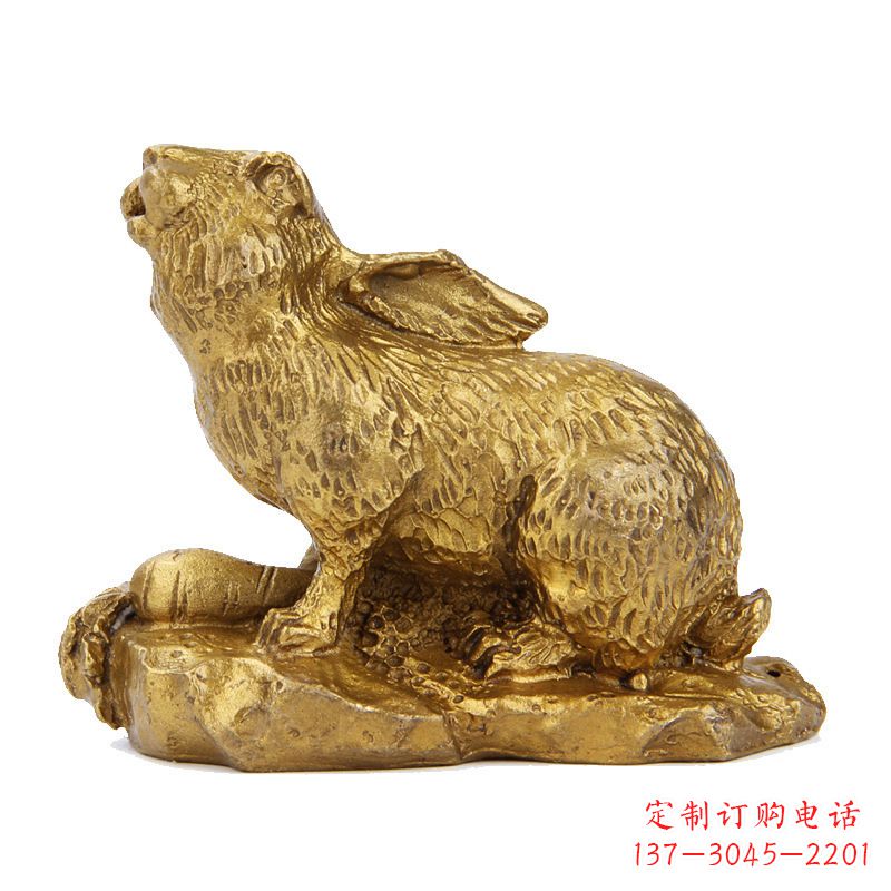 辽阳精美铸铜鎏金动物雕塑
