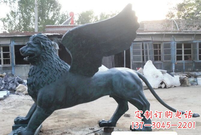 辽阳圣马可飞狮雕塑,高雅优美