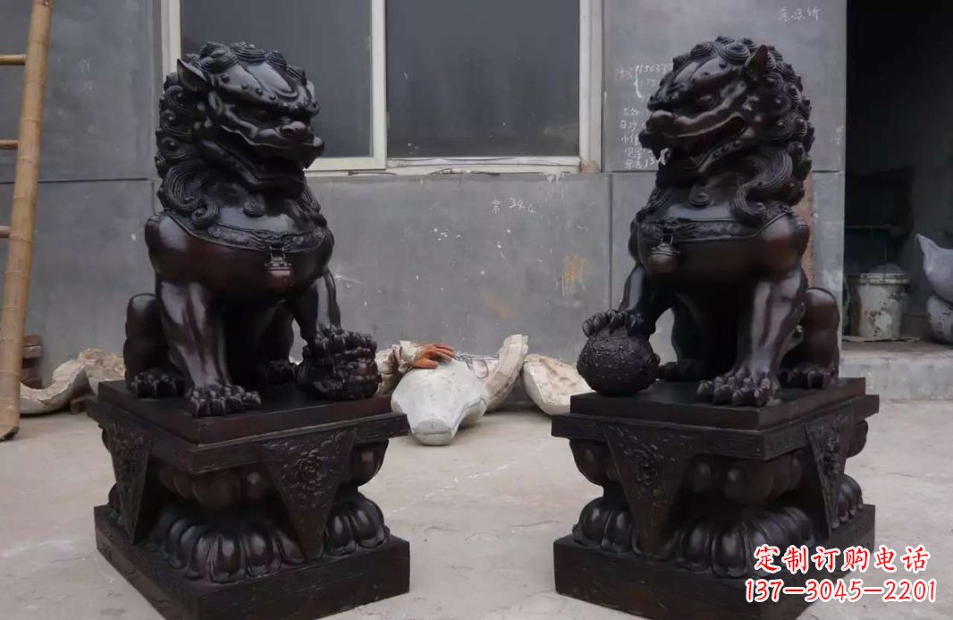 辽阳中领雕塑狮子雕塑,超精致的铜雕艺术
