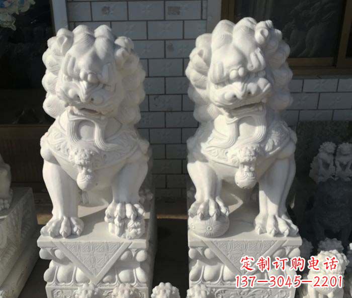 辽阳狮子门口石雕,工艺精湛品质卓越