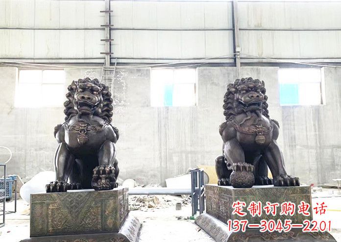 辽阳狮子铜雕