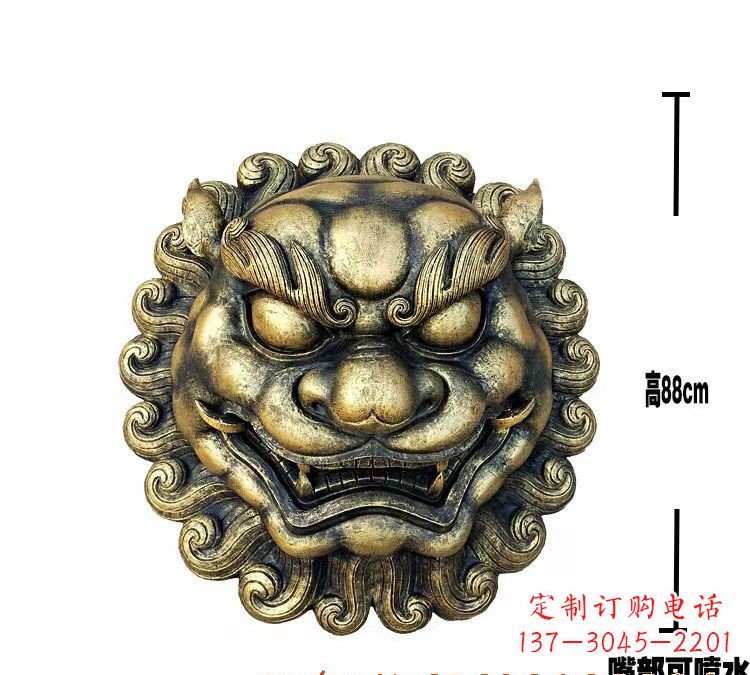辽阳狮子头铜雕