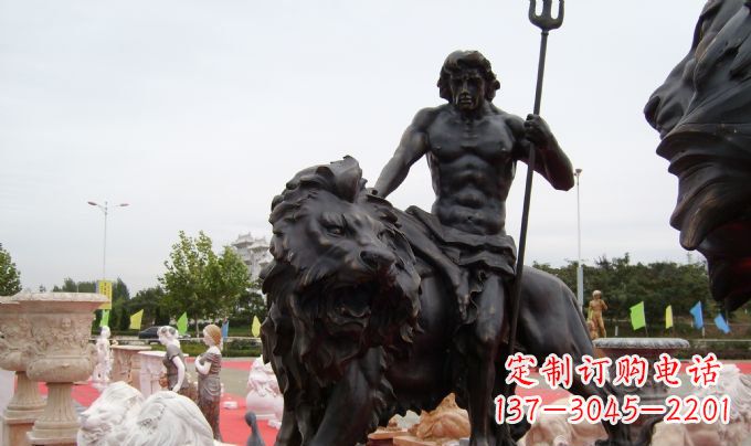 辽阳狮子座星座铜雕