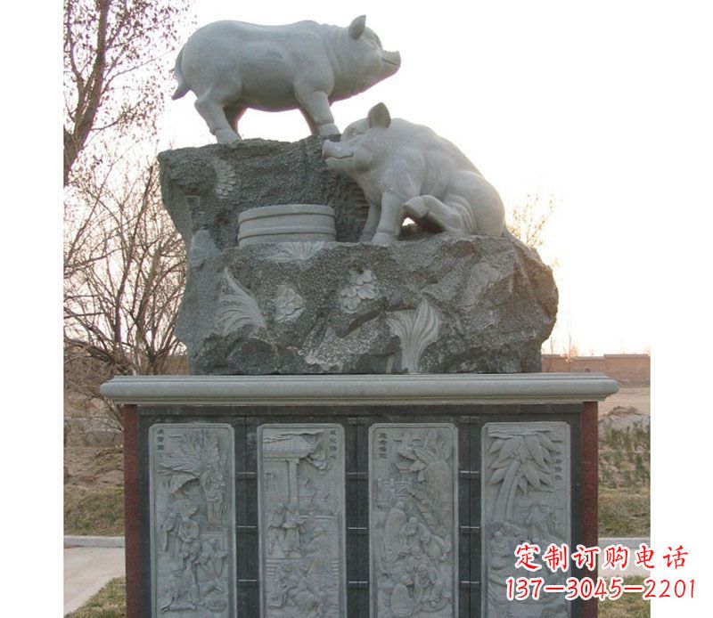 辽阳十二生肖猪石雕——质地原生态传承千年文化