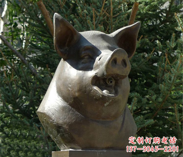 辽阳十二生肖猪首铜雕,让你敬佩万年历史的艺术精髓