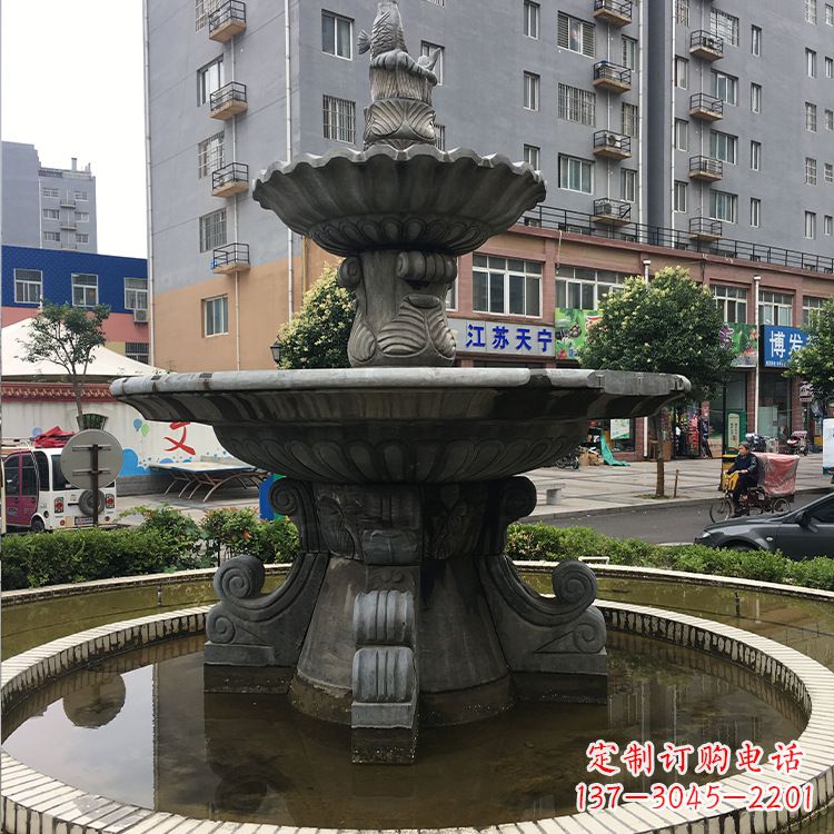 辽阳石材石雕喷泉:高品质的室外装饰艺术品