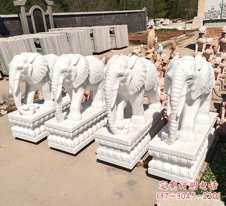 辽阳中领雕塑的精美大象雕塑