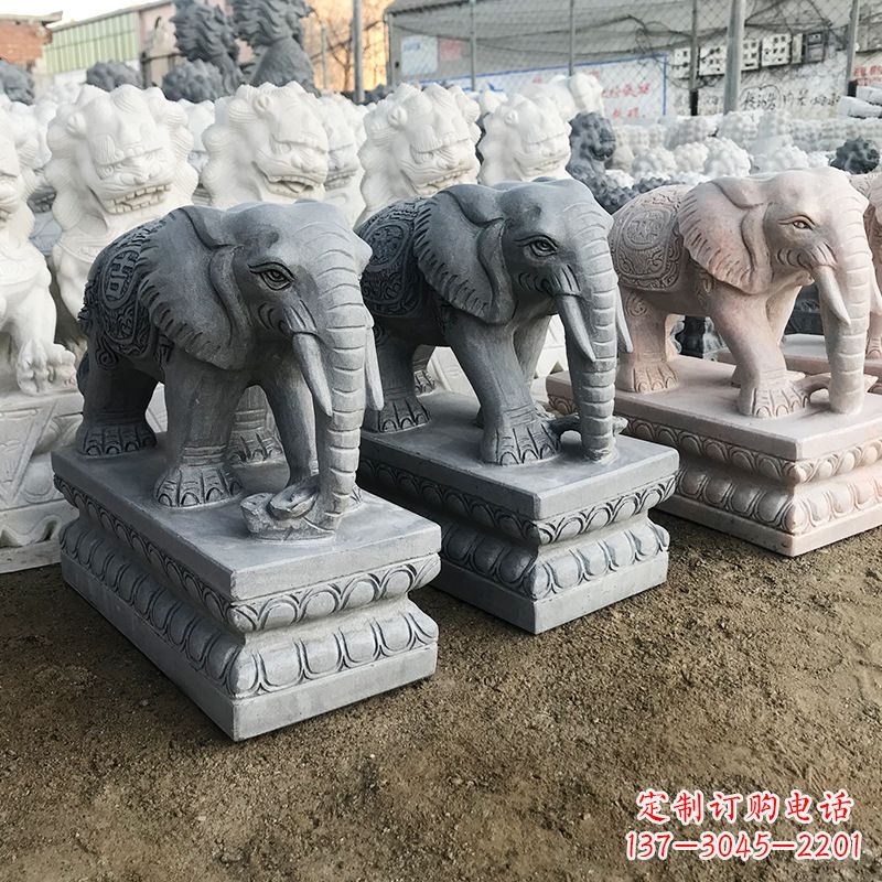 辽阳中领雕塑:精美大象雕塑